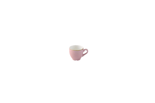 Churchill SPPSCEB91 Stonecast Espresso Cup w/ Handle, 3-1/2oz, Petal Pink (Case of 12)