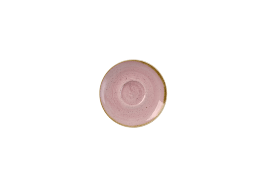 Churchill SPPSCSS 1 Stonecast Cappuccino Saucer, 6-1/4", Petal Pink (Case of 12)