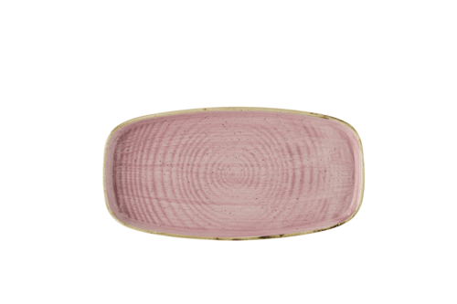 Churchill SPPSWO341 Stonecast Oblong Chefs Plates, 12-5/8"X7-1/4", Petal Pink (Case of 6)