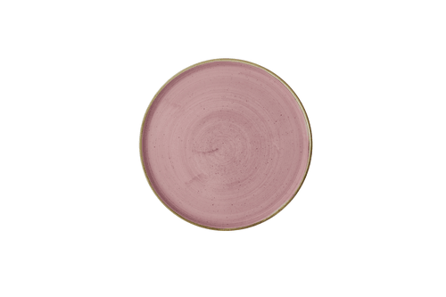 Churchill SPPSWP261 Stonecast Walled Plate, 10-1/4", Petal Pink (Case of 6)