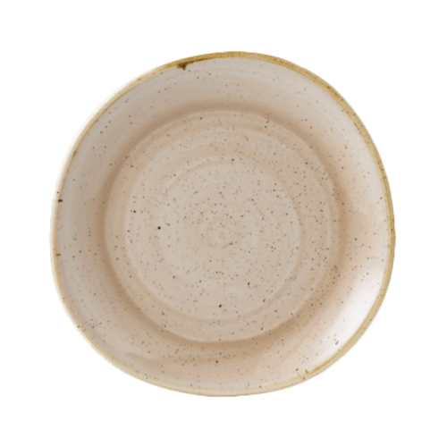 Churchill SNMSOG8 1 Stonecast Round Trace Plate, 8-1/4", Nutmeg Cream (Case of 12)