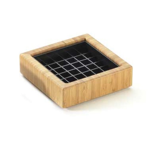 Cal-Mil 4x4 Square Bamboo Spigot Drip Tray