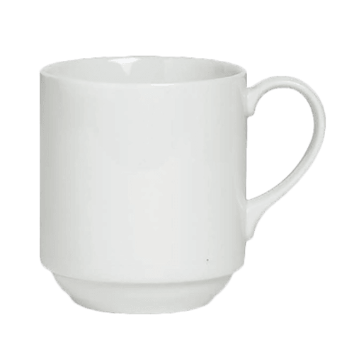 Steelite 6306P795 Concerto Stackable Mug, 10oz, White