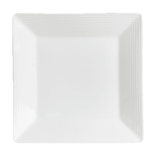 Steelite 6305P692 Virtuoso Square Plate, 9-1/2", White