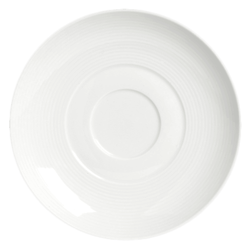 Steelite 6300P175 Aura Round Saucer, 6-1/4", White