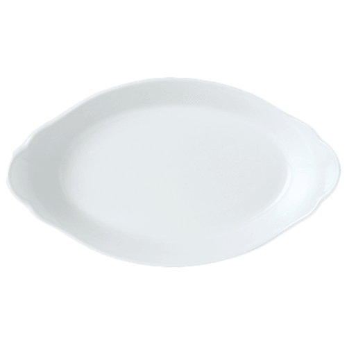 Steelite 11010321 Simplicity Oval Eared Dish, 36oz, White (Case of 6)