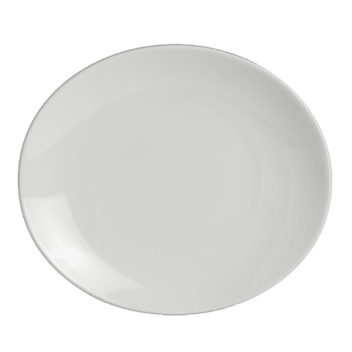 Steelite 6940E6060 Parliament Oval Plate, 8-7/8"X7-7/8", White