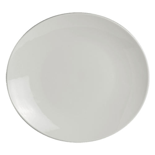 Steelite 6940E6072 Parliament Oval Plate, 11"X10", White