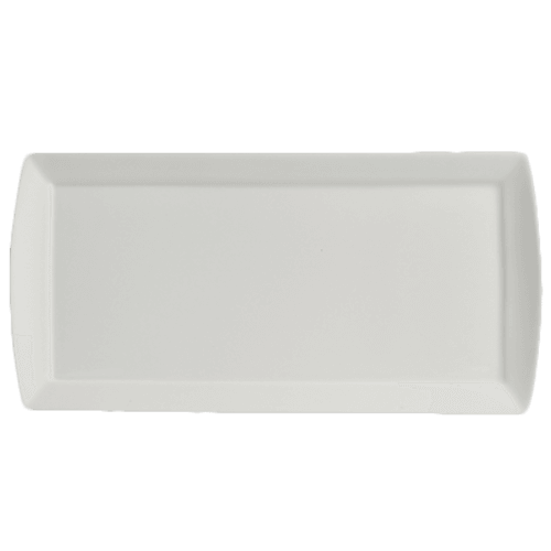 Steelite 6940E665 Parliament Rectangular Tray, 13"X6-1/2", White