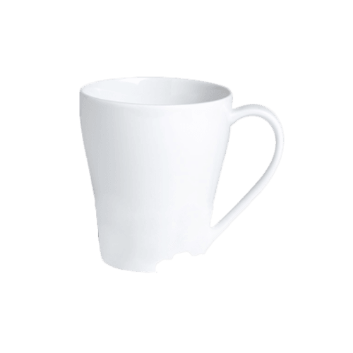 Steelite 6900E437 Bistro Form Mug w/ Handle, 13oz, White