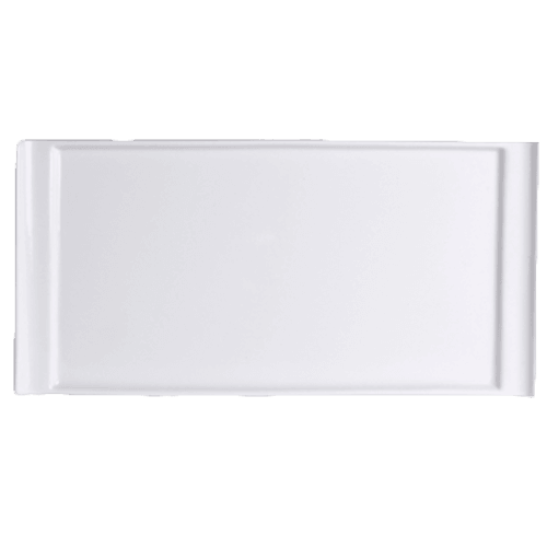 Steelite 6900E404 Pub Rectangular Handled Tray, 13"X6-1/2", White