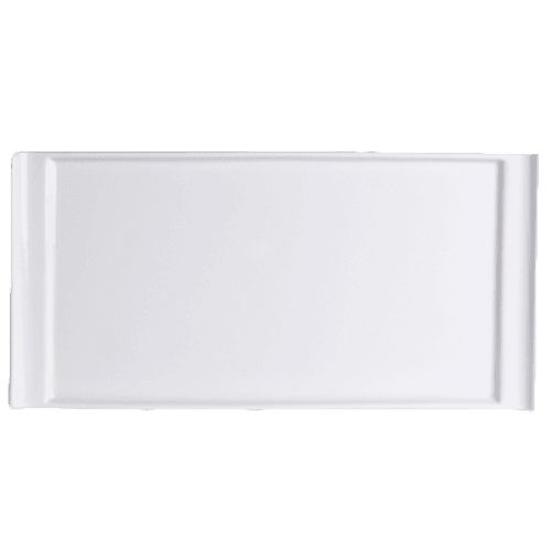 Steelite 6900E405 Pub Rectangular Handled Tray, 11-3/4"X5-3/4", White