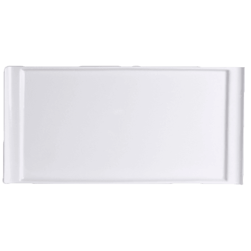 Steelite 6900E407 Pub Rectangular Handled Tray, 8"X4", White