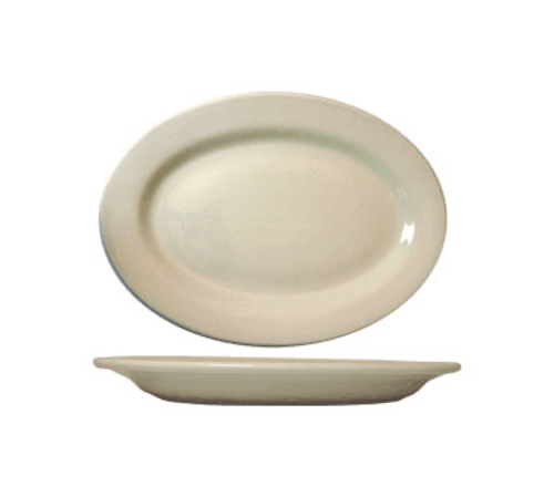 ITI RO-14 Roma™ Oval Platter, 12-1/2"X9", American White
