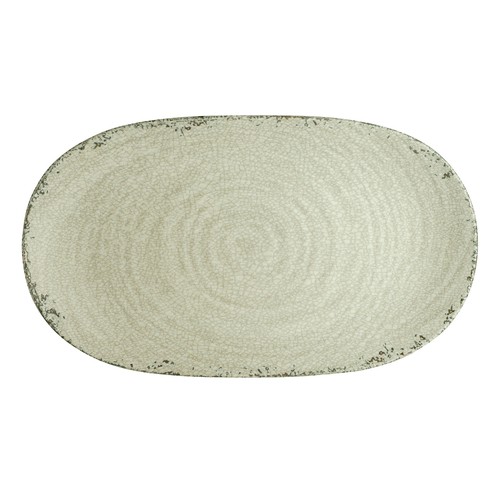 Steelite 7194TM076 Pompeii Oval Melamine Platter, 14"X8", Stone