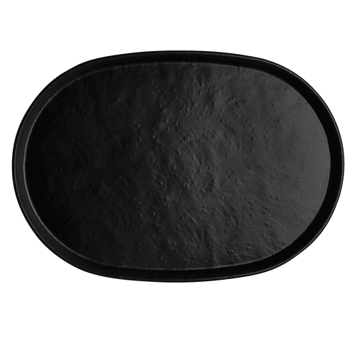 Steelite 7181TM520 Cali Melamine Tray, 17"X11-3/4", Black