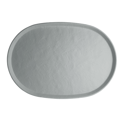 Steelite 7182TM520 Cali Oval Melamine Tray, 17"X11-3/4", White