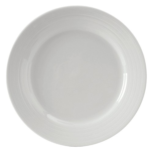Tuxton FPA-104 Pacifica Plate, 10-1/2", Porcelain White