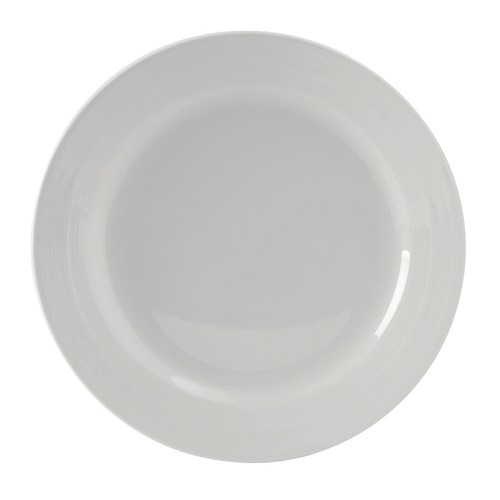 Tuxton FPA-116 Pacifica Plate, 11-3/4", Porcelain White