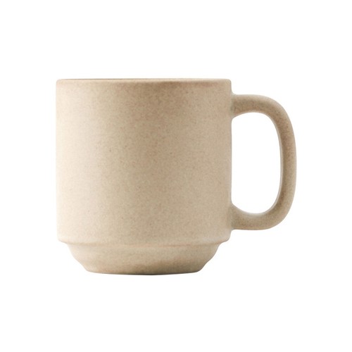 Tuxton VYM-110J Zion Stackable Yukon Mug, 11oz, Matte Beige