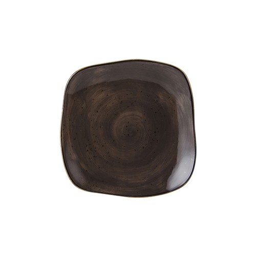 Tuxton GGM-500 Artisan Geode Square Plate, 7-1/4", Geode Mushroom