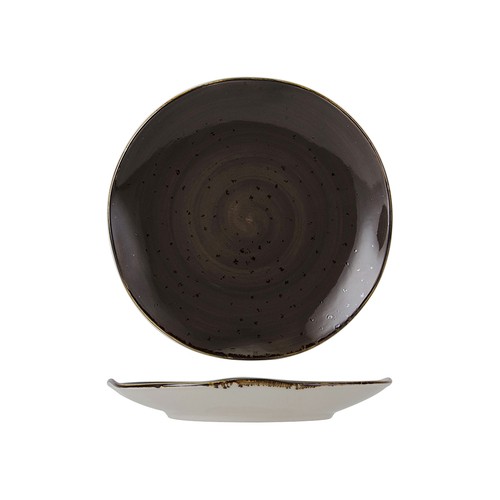 Tuxton GGM-005 Artisan Geode Plate, 9", Geode Mushroom