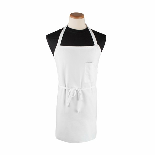 John Ritzenthaler BIAWH Bib Apron w/ Pen Pocket, White
