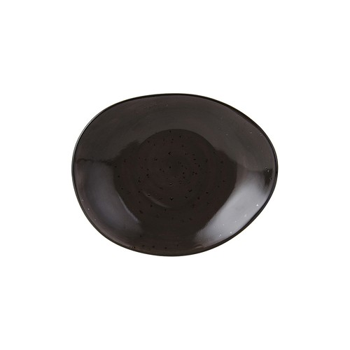 Tuxton GGM-650 Artisan Geode Ellipse Plate, 8-3/8"X6-7/8"X1-1/2", Geode Mushroom