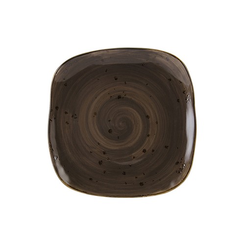 Tuxton GGM-501 Artisan Geode Square Plate, 9", Geode Mushroom