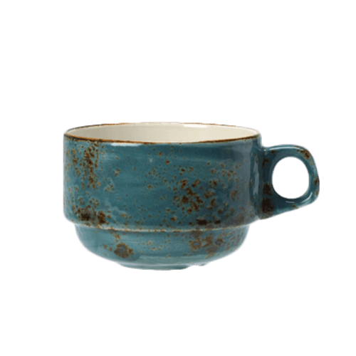 Steelite 11300217 Craft Stackable Slimline Cup, 7oz, Blue