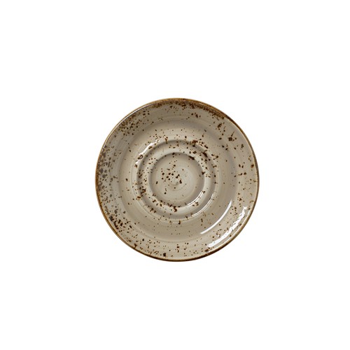 Steelite 11290158 Craft Double Well Saucer, 5-3/4", Porcini