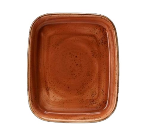 Steelite 11330331 Craft Oblong Roaster, 125oz, Terracotta (Case of 6)