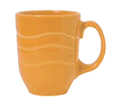 Libbey 903033004 Cantina 11oz Carved Mug, Saffron (Case of 12)