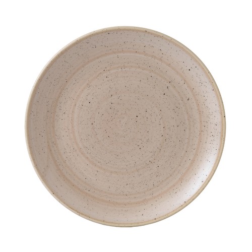 Churchill SNMSEV111 Stonecast Coupe Plate, 11-1/4", Nutmeg Cream (Case of 12)