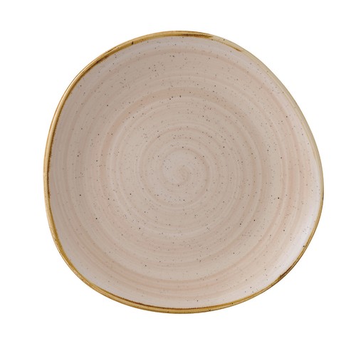 Churchill SNMSOG111 Stonecast Round Trace Plate, 11-1/4", Nutmeg Cream (Case of 12)