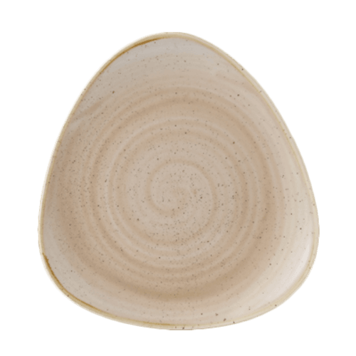 Churchill SNMSTR7 1 Stonecast Lotus Plate, 7", Nutmeg Cream (Case of 12)
