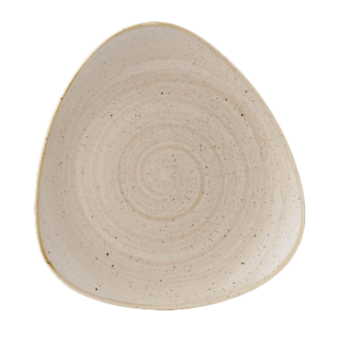 Churchill SNMSTR9 1 Stonecast Lotus Plate, 9", Nutmeg Cream (Case of 12)