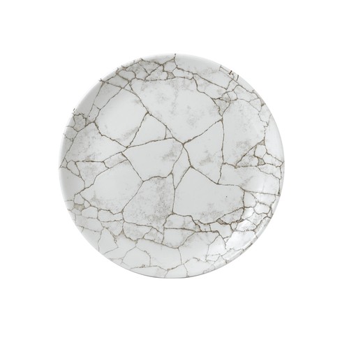 Churchill KTAGEV101, Kintsugi Coupe Plate, 10-1/4", Agate Grey (Case of 12)