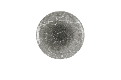 Churchill KRBKEV101 Kintsugi Coupe Plate, 10-1/4", Quartz Black (Case of 12)