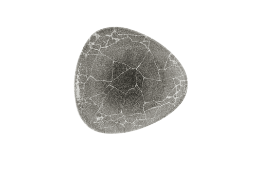 Churchill KRBKTR101 Kintsugi Lotus Plate, 10", Quartz Black (Case of 12)