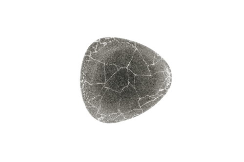 Churchill KRBKTR9 1 Kintsugi Lotus Plate, 9", Quartz Black (Case of 12)