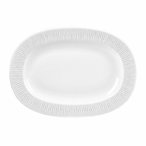Churchill WHBALR131 BambooLarge Oval Dish, 13", White (Case of 6)