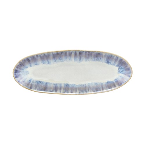 Costa Nova GOA241-RIA Brisa 9-1/2"X3-3/4" Oval Platter, Ria Blue (Case of 2)