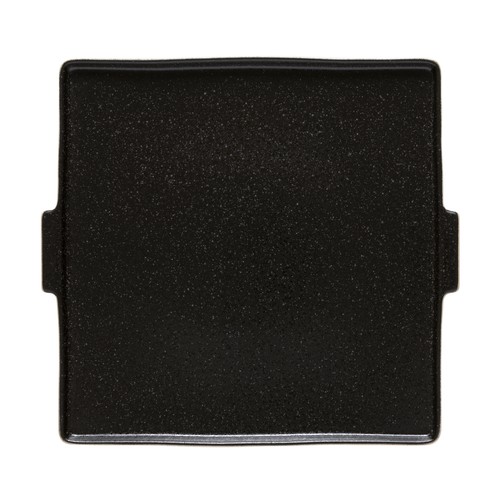 Costa Nova NRQ311-LTB Notos 12-1/4"X11-1/4" Serving Plate, Latitude Black (Case of 6)