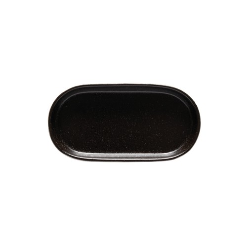 Costa Nova NSA182-LTB Notos 7-1/4"X3-1/2" Oval Tray, Latitude Black (Case of 2)