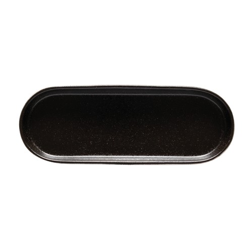 Costa Nova NSA252-LTB Notos 10"X3-1/2" Oval Tray, Latitude Black (Case of 1)
