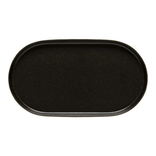 Costa Nova NSA371-LTB Notos 14-1/2"X8" Oval Platter, Latitude Black (Case of 1)