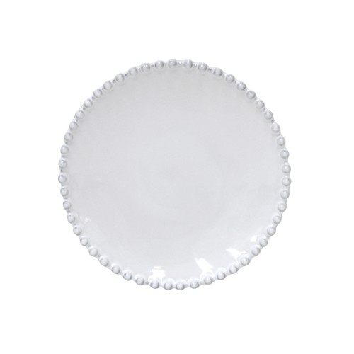 Costa Nova PEP173-WHI Pearl 6-3/4" Bread Plate, White (Case of 6)
