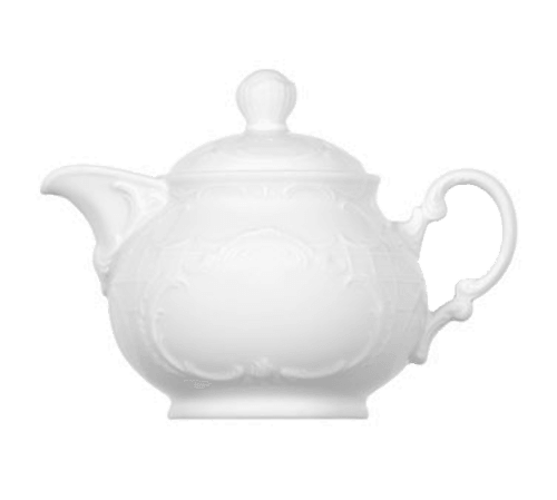 Bauscher 574335 Mozart 11.83oz Teapot w/ Lid, White