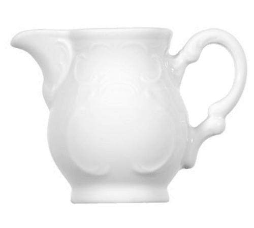 Bauscher 574710 Mozart 3.38oz Handled Creamer, White